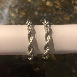 Silver loop earrings - fashion jewelry!